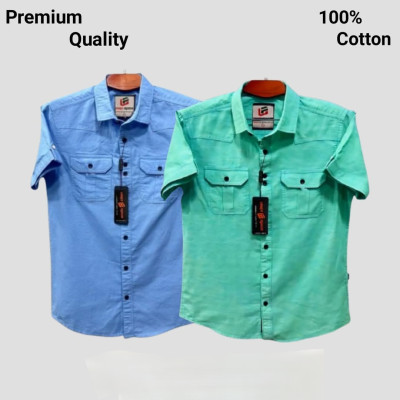 Half sleeve dubble pocket shirt