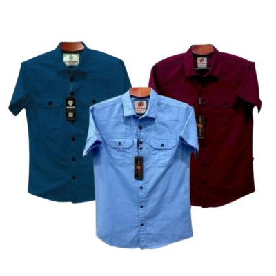 Half sleeve dubble pocket shirt