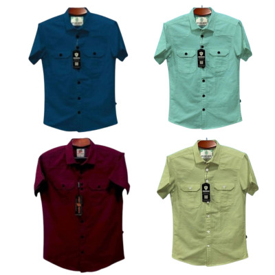 Half sleeve dubble pocket shirt